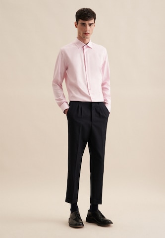 SEIDENSTICKER Slim fit Zakelijk overhemd in Roze: voorkant