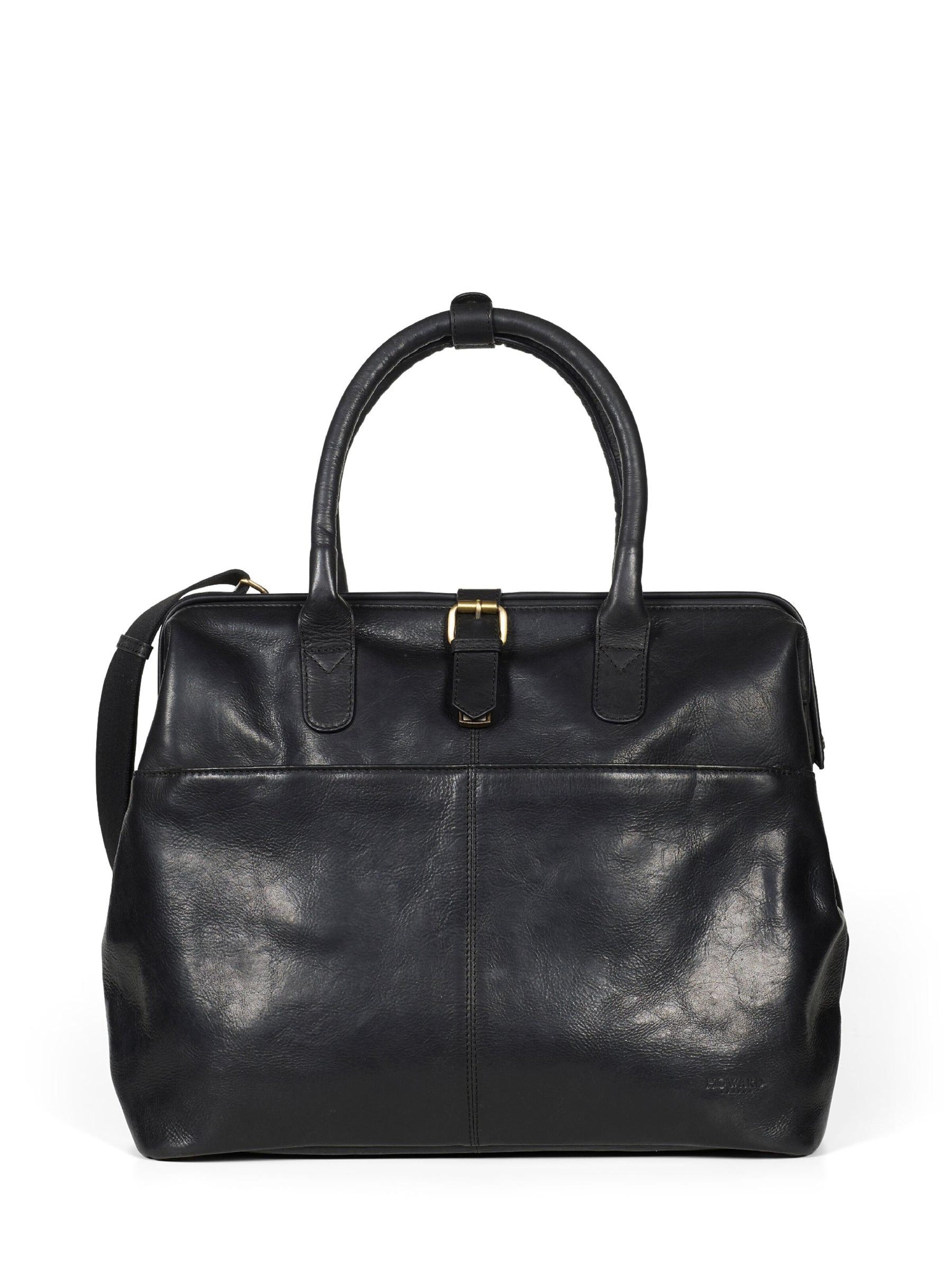 Howard London Laptoptasche 'Laptop Bag Ken Black'‌‌‌‌‌‌ in Schwarz: Vorderseite