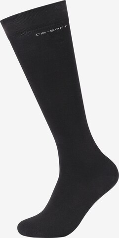 camano Knee High Socks in Black