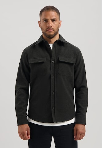 Coupe regular Chemise 'Ulrik' Dstrezzed en marron : devant
