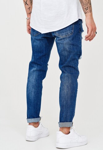 behype Slim fit Jeans 'Dino' in Blue