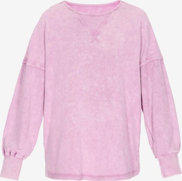Sweat-shirt MUTHA en violet : devant