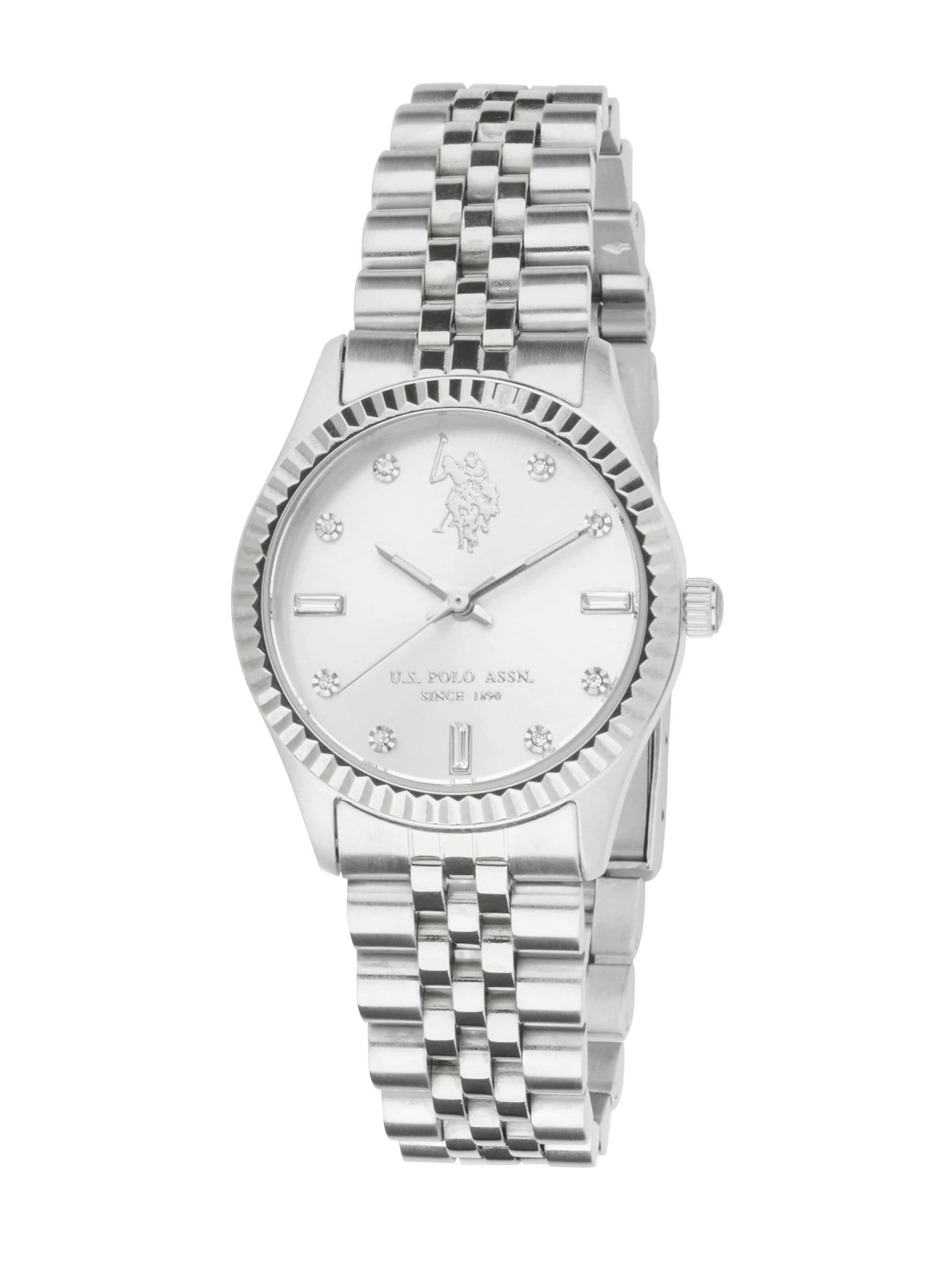 Montre à affichage analogique 'Celine' U.S. POLO ASSN. en argent : devant