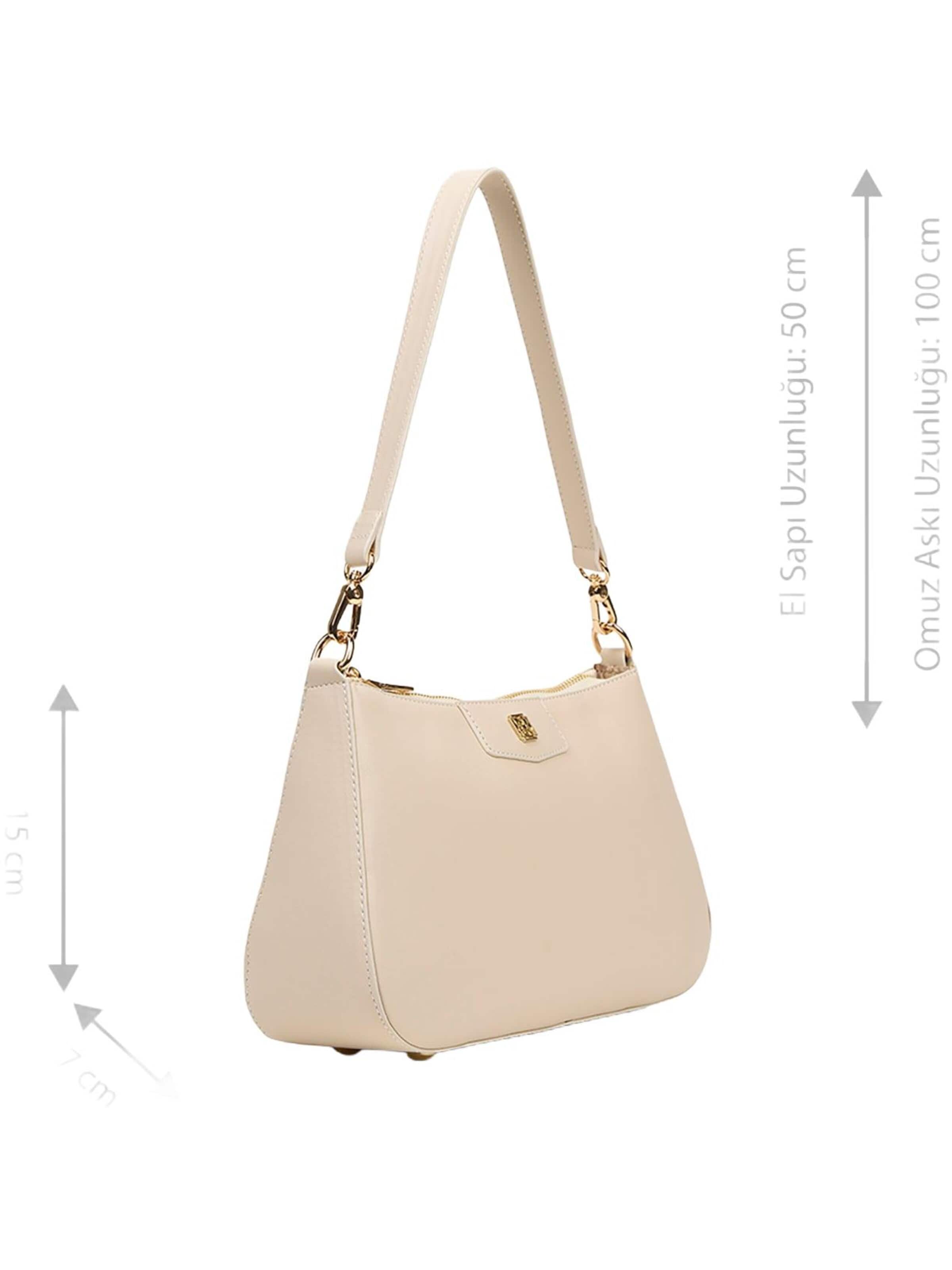 Desa Shoulder bag 'DESA Damen-Schultertasche mit verstellbarem Riemen' in White
