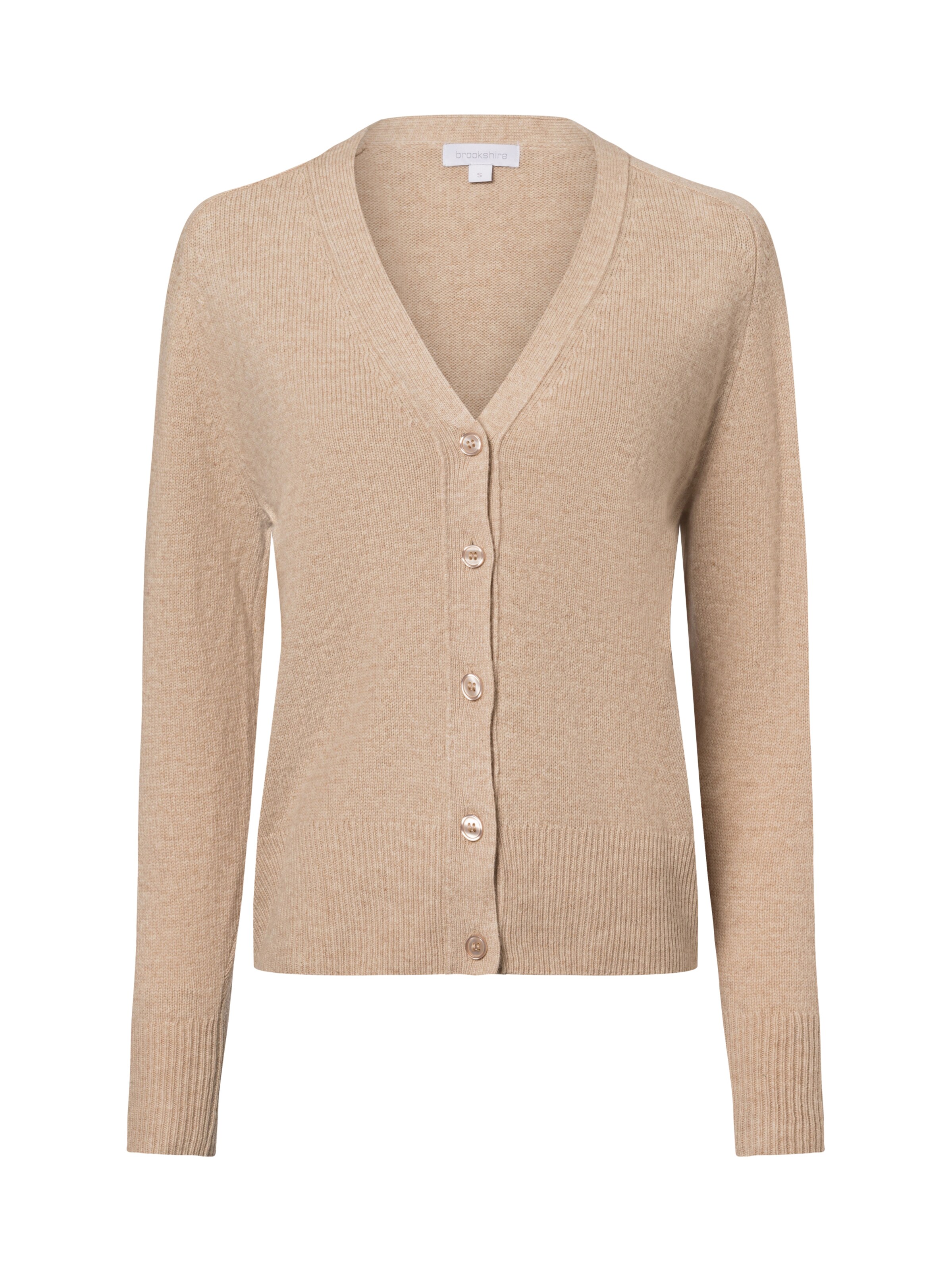 Brookshire Strickjacke in Beige: Vorderseite