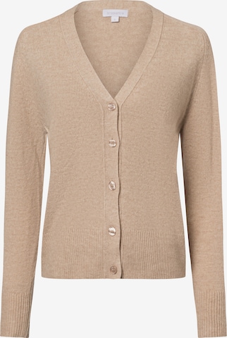 Brookshire Gebreid vest in Beige: voorkant