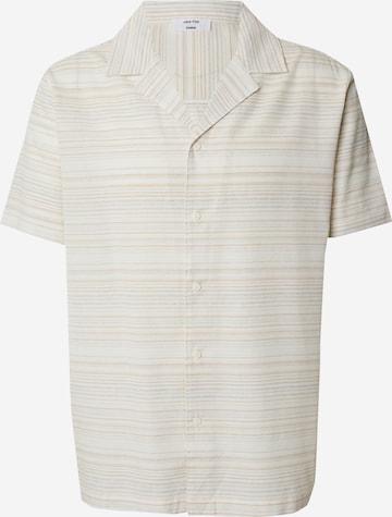 DAN FOX APPAREL - Regular Fit Camisa 'Karim' em branco: frente