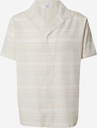 DAN FOX APPAREL Chemise 'Karim' en beige / beige foncé / gris, Vue avec produit