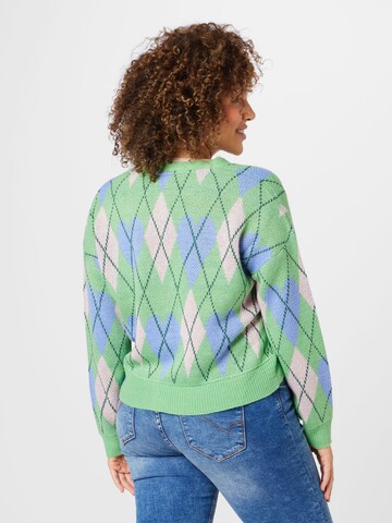 Noisy May Curve Knit cardigan 'KIRSTY' in Green