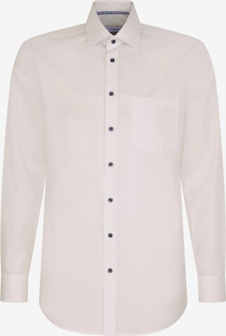 Coupe regular Chemise business 'Smart Essentials' SEIDENSTICKER en blanc : devant