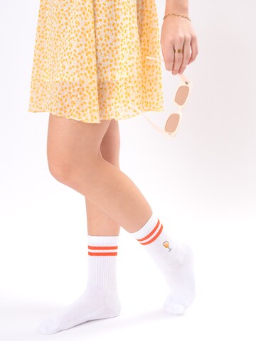 Occulto Socken 'Summer' in Weiß