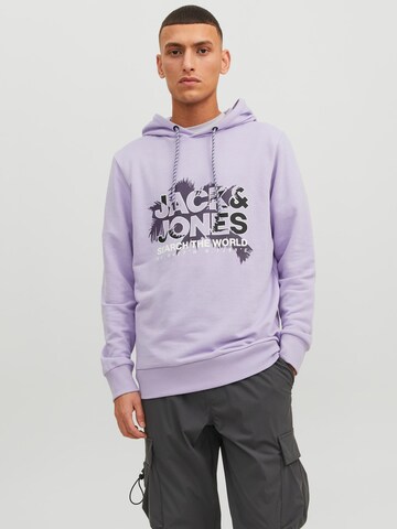 Sweat-shirt 'JCOMarina' JACK & JONES en violet : devant
