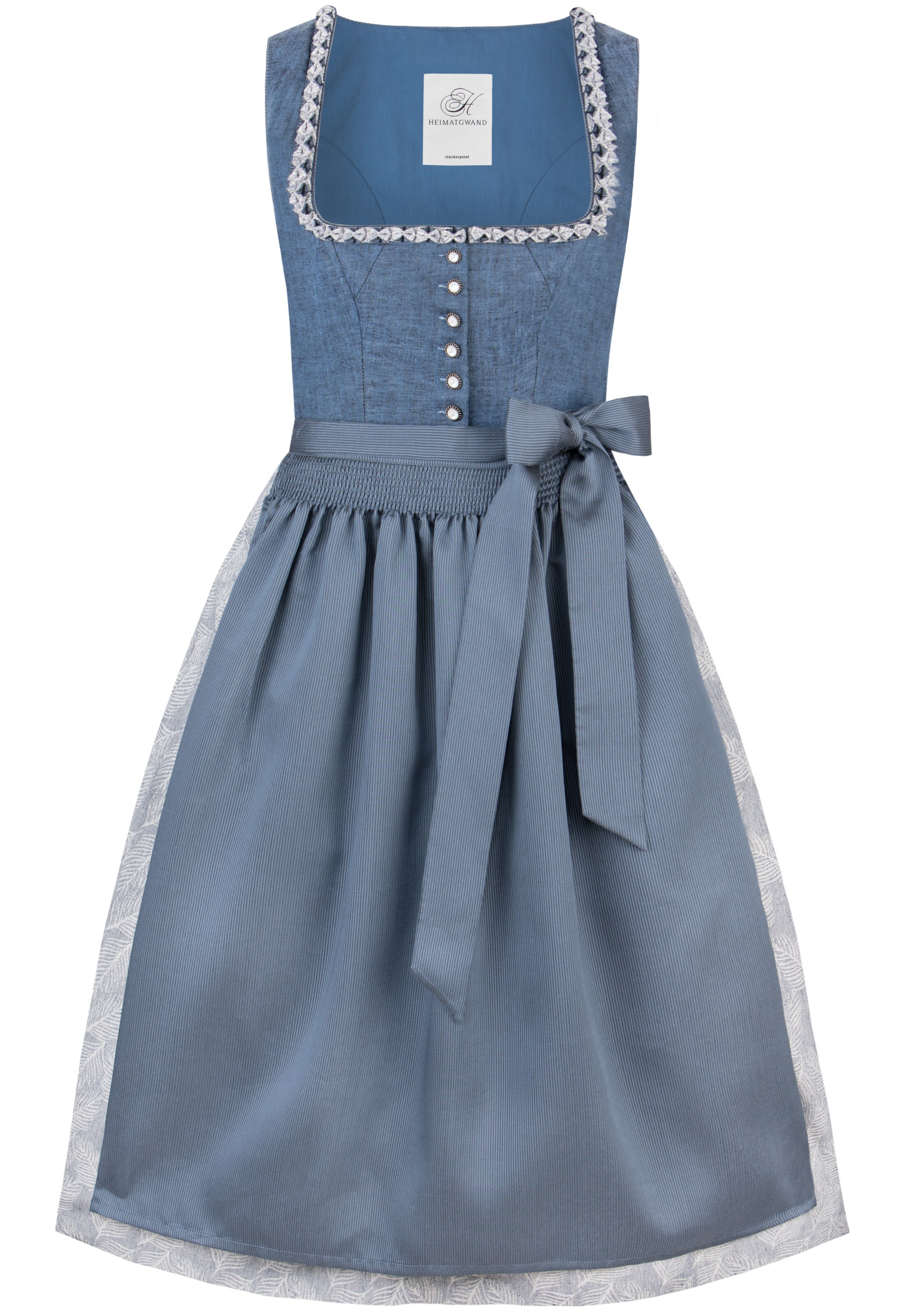 STOCKERPOINT Dirndl 'Sarina' in beige / blau / dunkelblau, Produktansicht