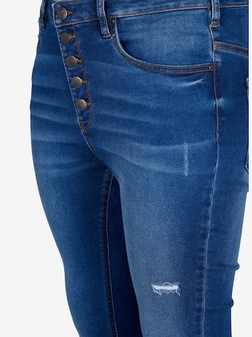 Zizzi Skinny Jeans 'Amy' in Blau