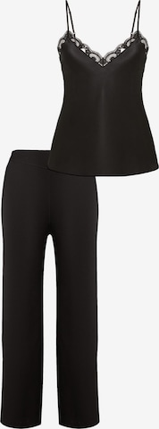 Simone Perele Pyjama 'Love Me' in Schwarz: Vorderseite