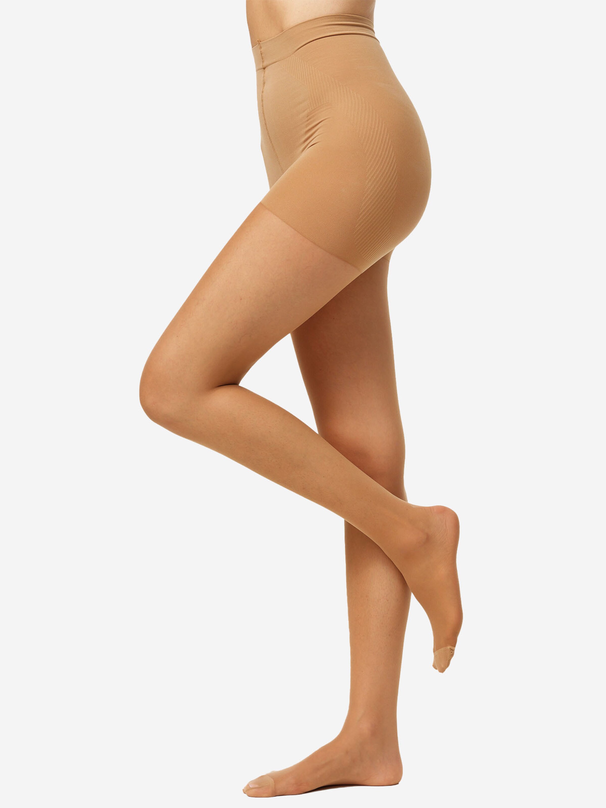 Collants ' Goodbye Laufmaschen Shape 20 DEN ' Nur Die en beige : devant