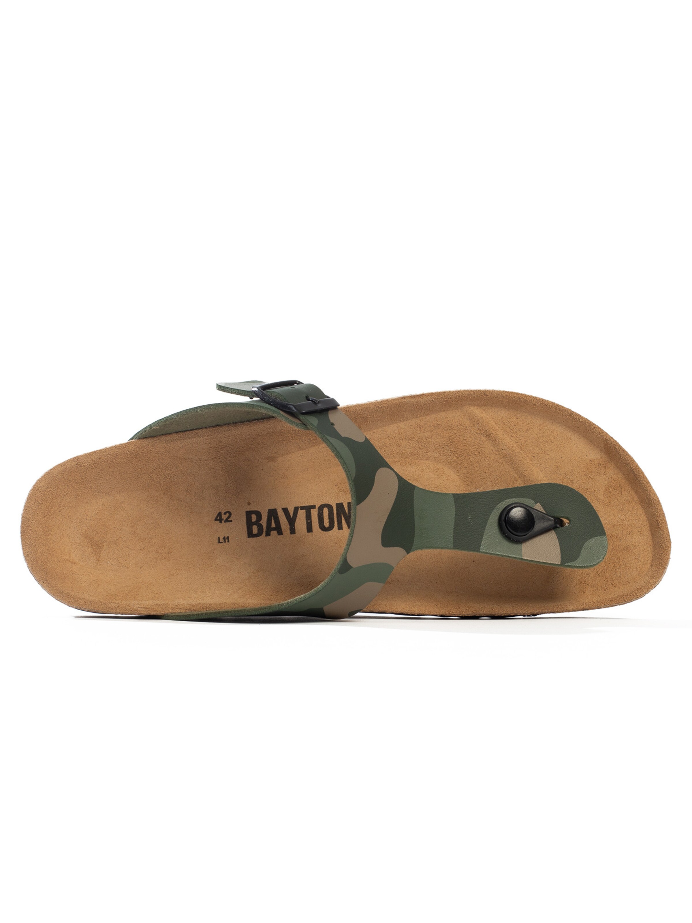 Flip-flops 'MERCURE' de la Bayton pe verde