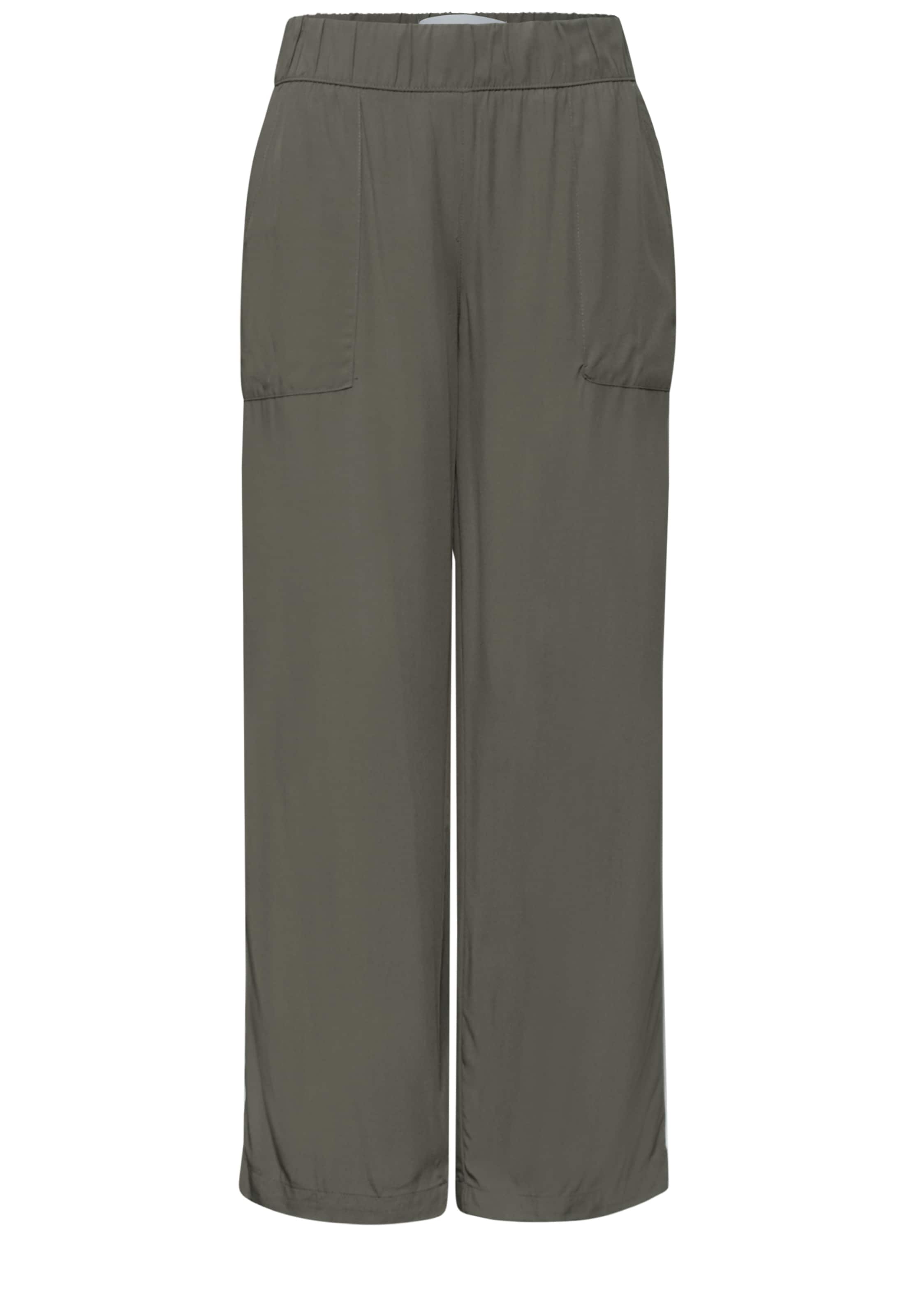 Street One Studio Loosefit Hose in Grün: Vorderseite