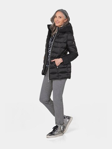 Goldner Winterjacke in Schwarz