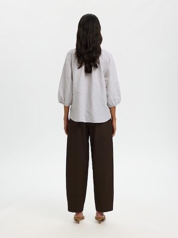 SELECTED Bluse 'SLFCLEO-ALBERTA' in Weiß