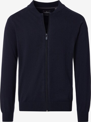 CASAMODA Knit Cardigan 'Basic' in Blue: front