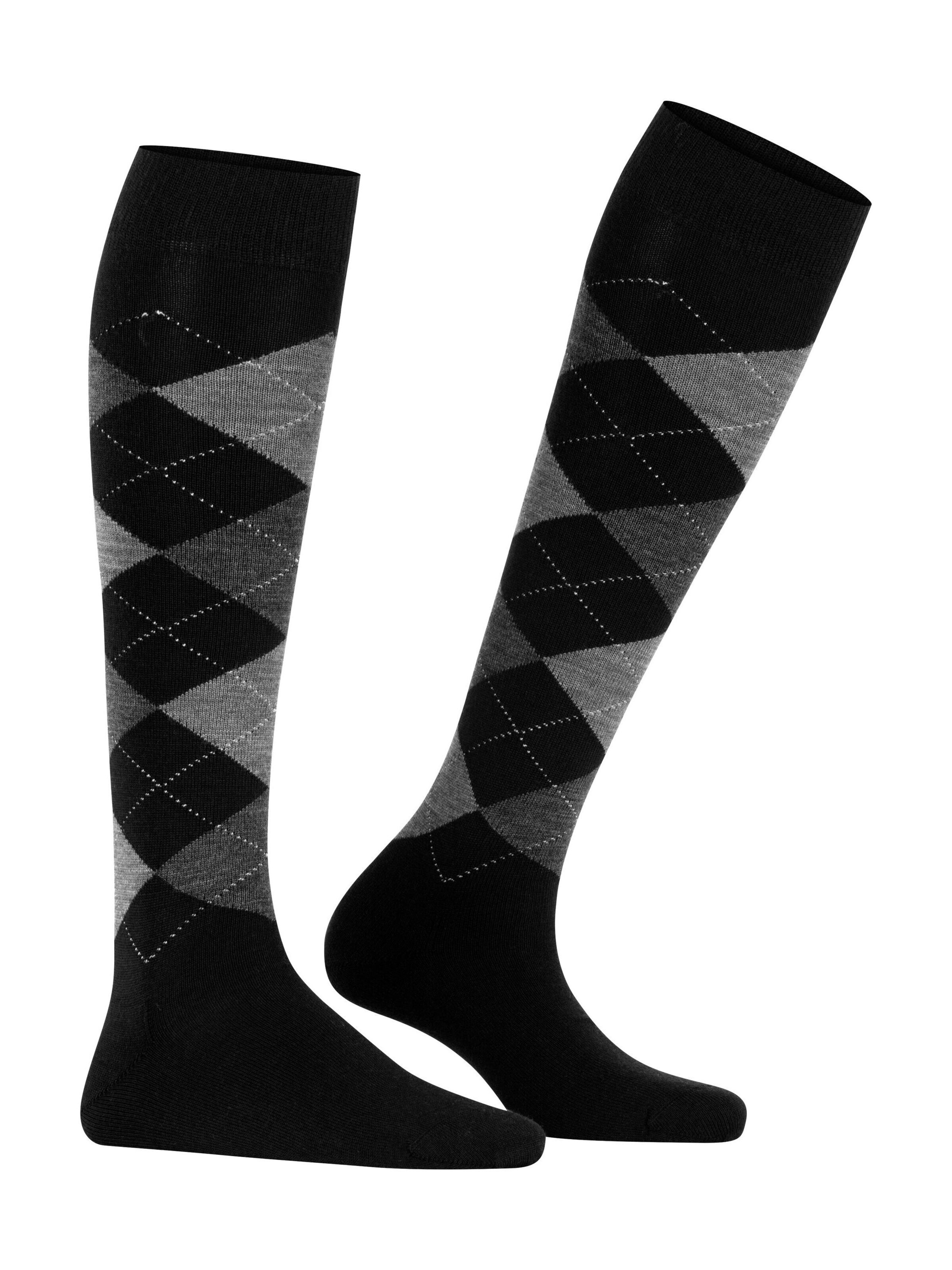 BURLINGTON Over the Knee Socks 'Marylebone' in Black