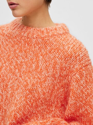 SELECTED FEMME Pullover i orange