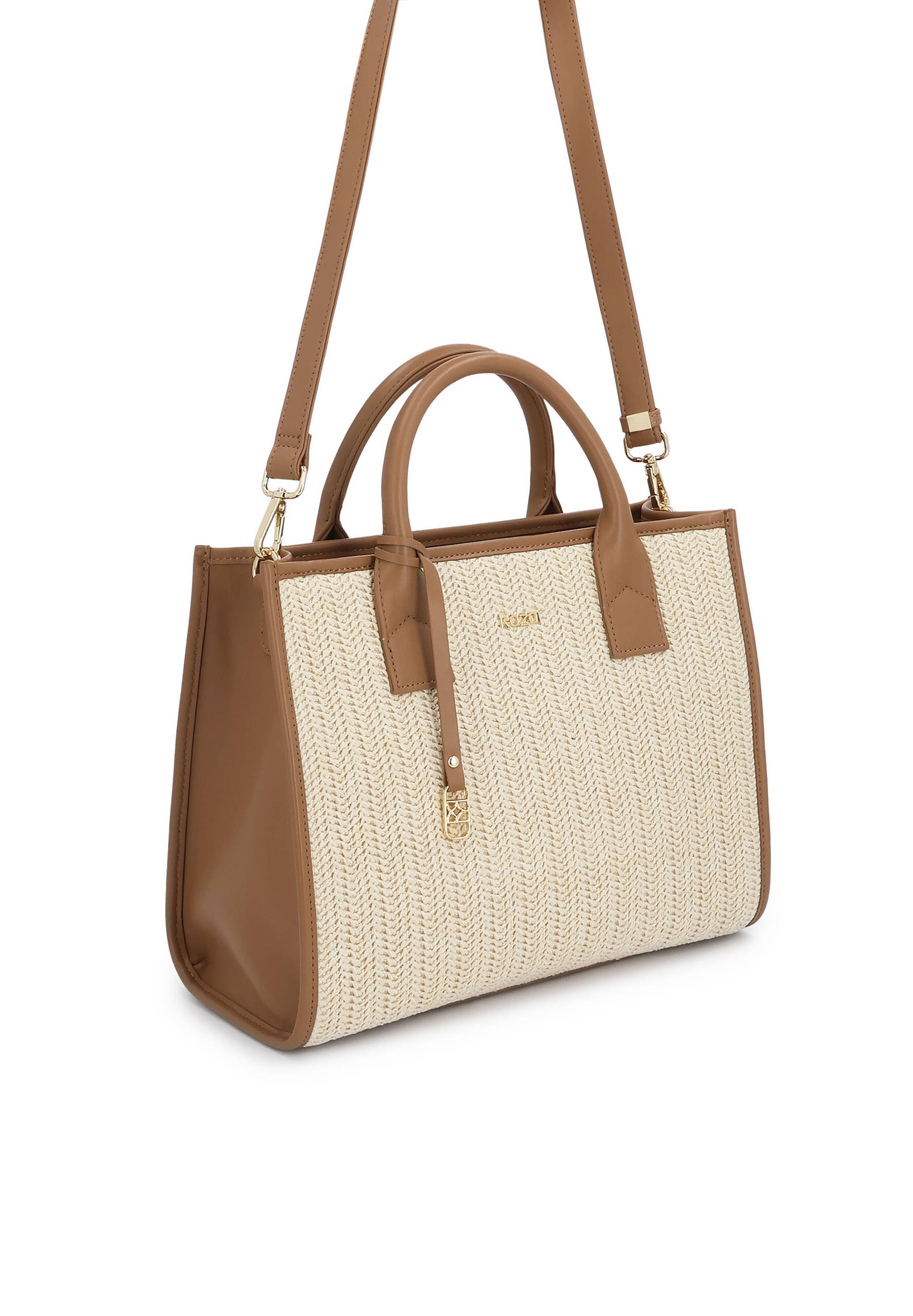 Borsa a mano di Kazar in marrone