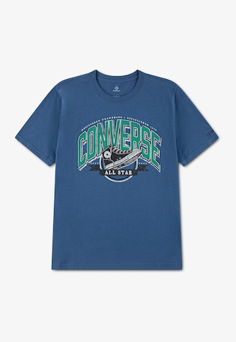 CONVERSE Shirt 'VARCITY SNEAKER' in Blauw: voorkant