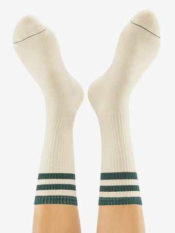 CHEERIO* Sportsockor 'Retro Tennis Type' i vit: baksida