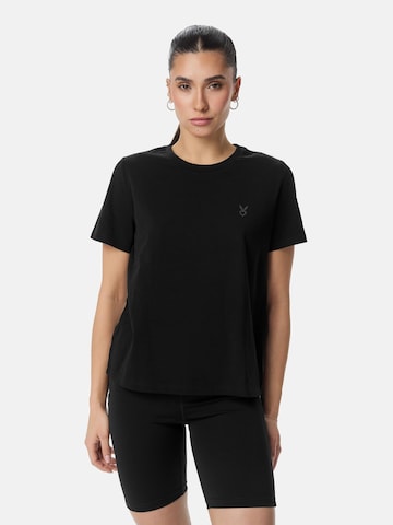 Cardio Bunny - Camiseta 'CORE FIT' en negro: frente
