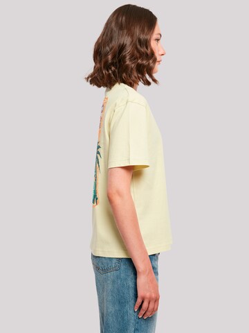 F2 Shirt 'F2 Surfers Sunset Sommer Vibes' in Yellow