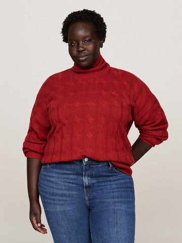 Tommy Hilfiger Curve Pullover in Rot: Vorderseite