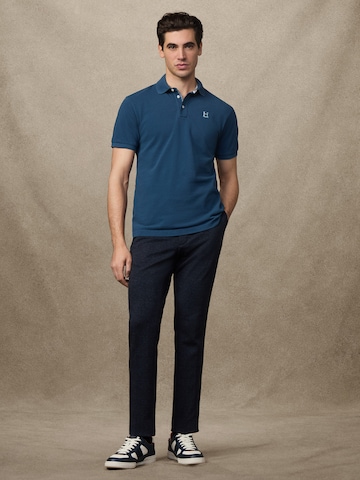 Hackett London Футболка 'HERITAGE MADRAS' в Синий