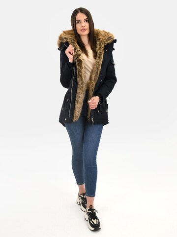 NAVAHOO Winterparka 'Daria' in Blauw