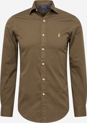 Polo Ralph Lauren Button Up Shirt in Green: front