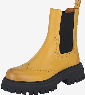 Crickit Chelsea boots ' LINDA ' in Geel: voorkant