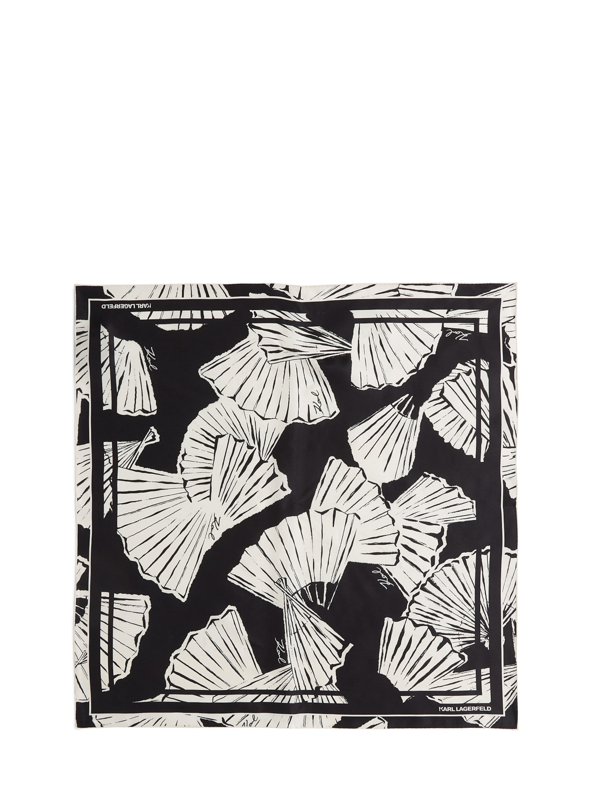 Écharpe Karl Lagerfeld en noir : devant