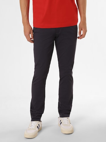 Nils Sundström Chino Pants in Blue: front