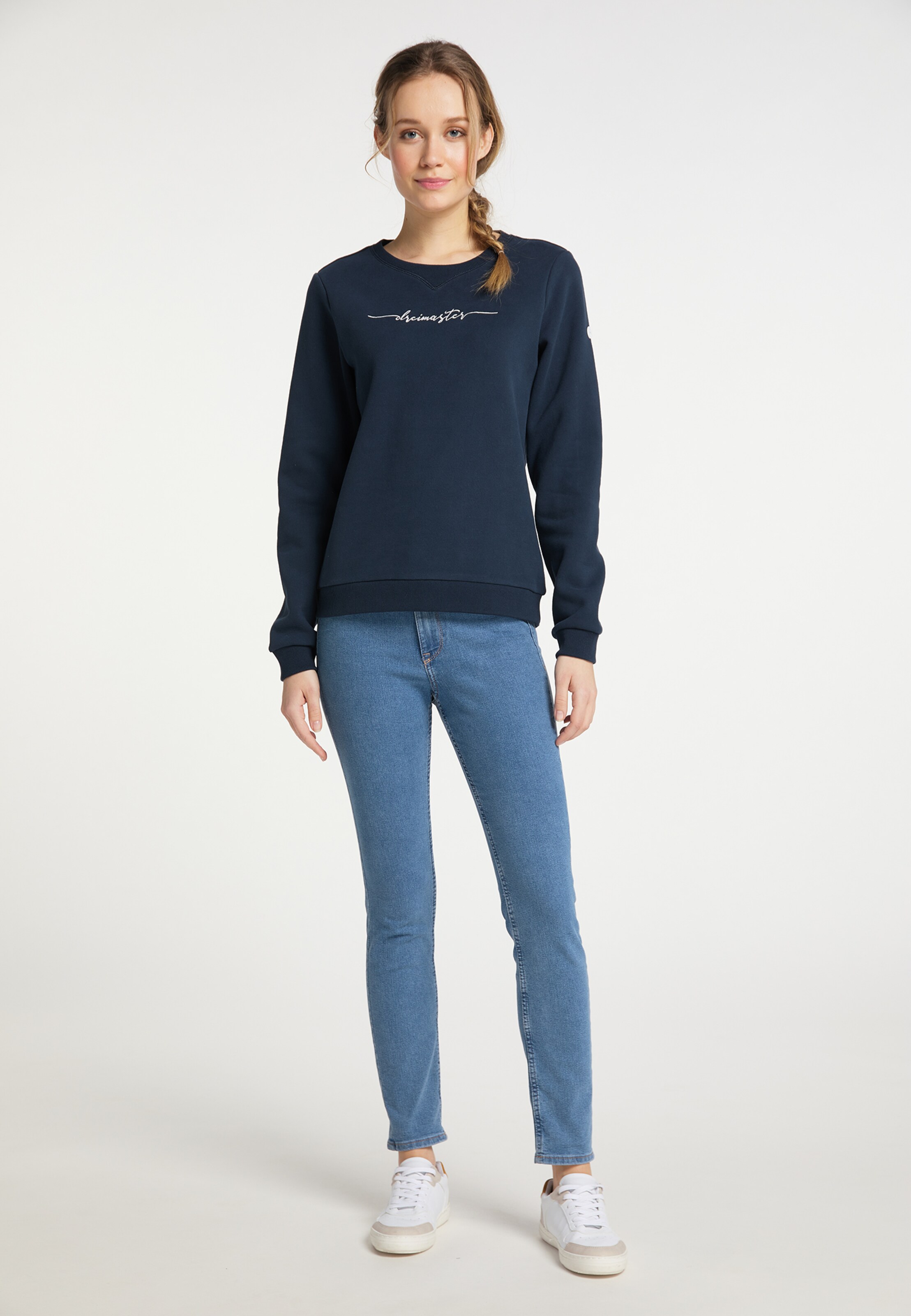 Frauen Sweat DreiMaster Maritim Sweatshirt in Dunkelblau - HU99820 Frauen Sweat DreiMaster Maritim Sweatshirt in Dunkelblau - HU99820