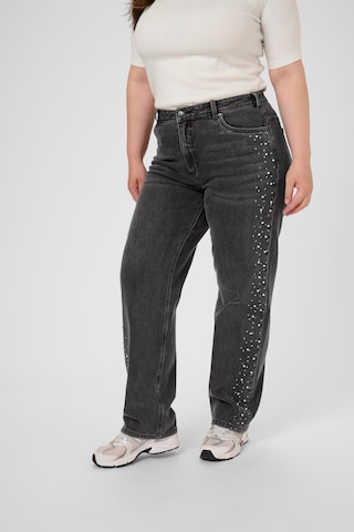 KAFFE CURVE Regular Jeans 'KCpetri' in Grau: Vorderseite