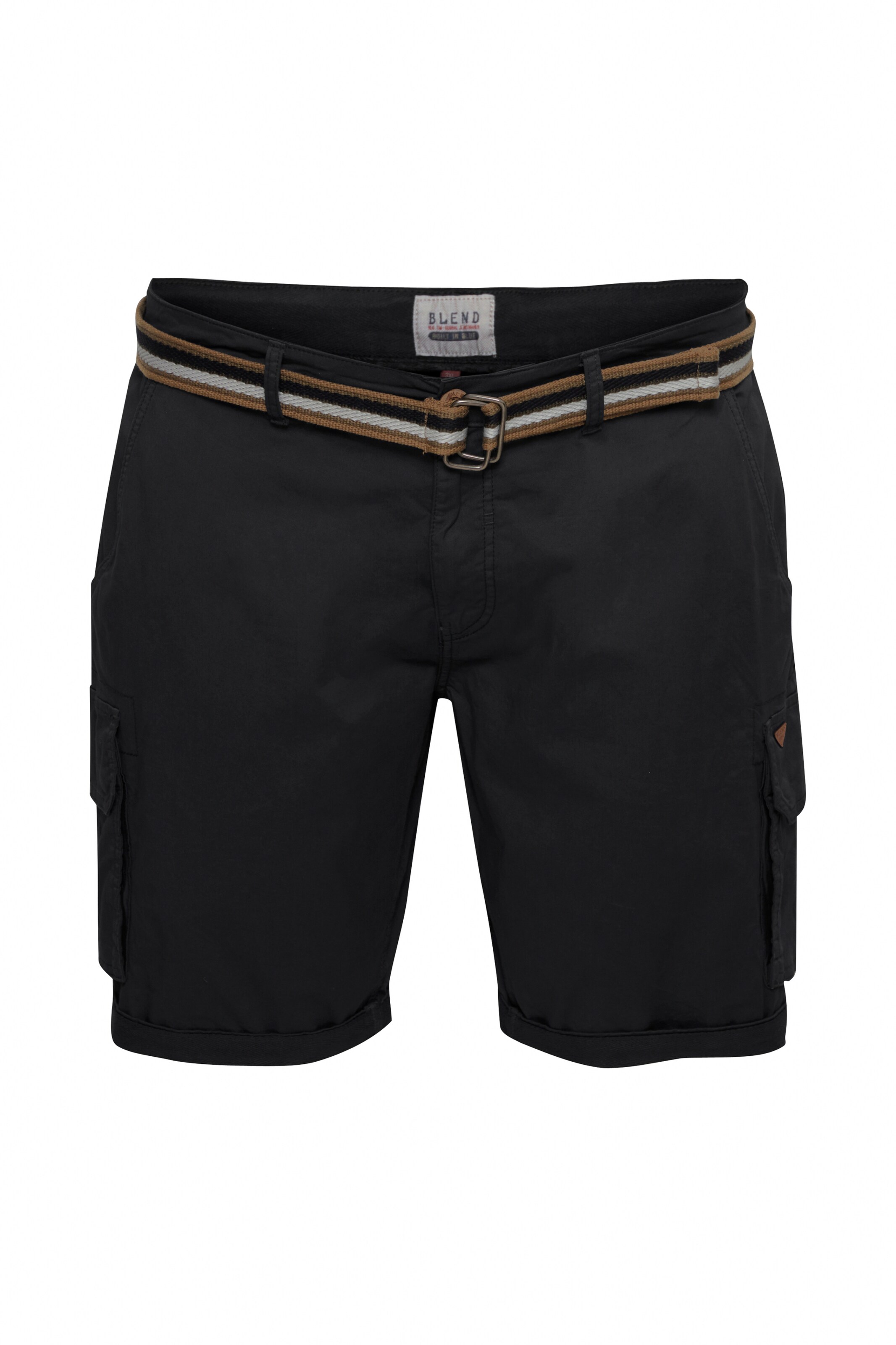 BLEND Cargohose 'Brian' Big & Tall in Schwarz: Vorderseite