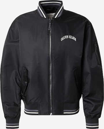 juoda Calvin Klein Jeans Demisezoninė striukė 'Varsity': priekis