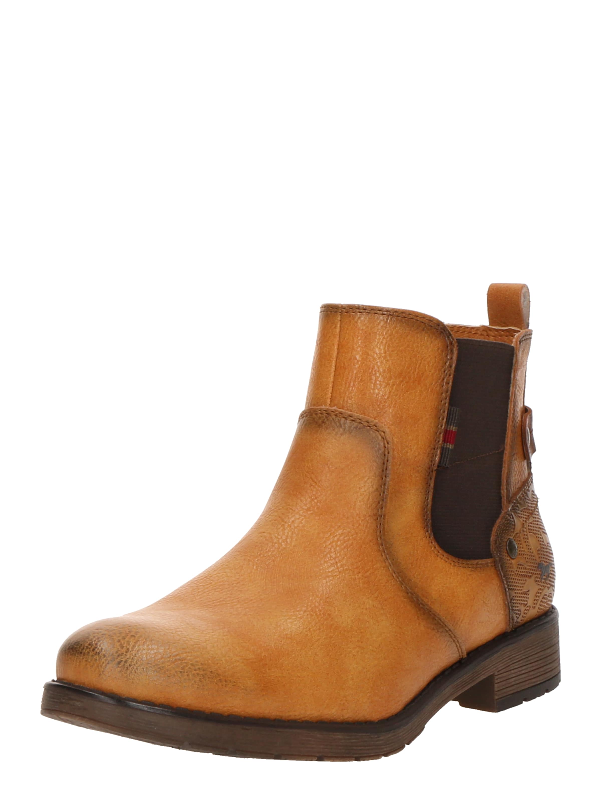 MUSTANG Nízké kozačky 'Elfi' – žlutá: přední strana