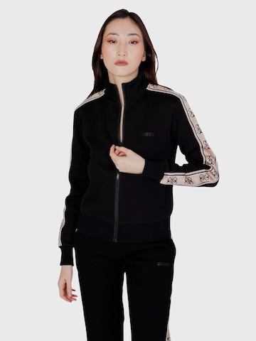 Giacca di felpa 'BRITNEY FULL ZIP V2YQ16 KB3P2' di GUESS in nero