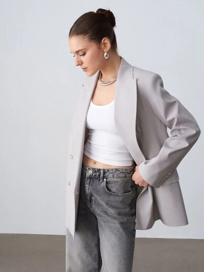 Dilvin Veste d’hiver 'Jacken' en S en gris clair, Vue avec produit