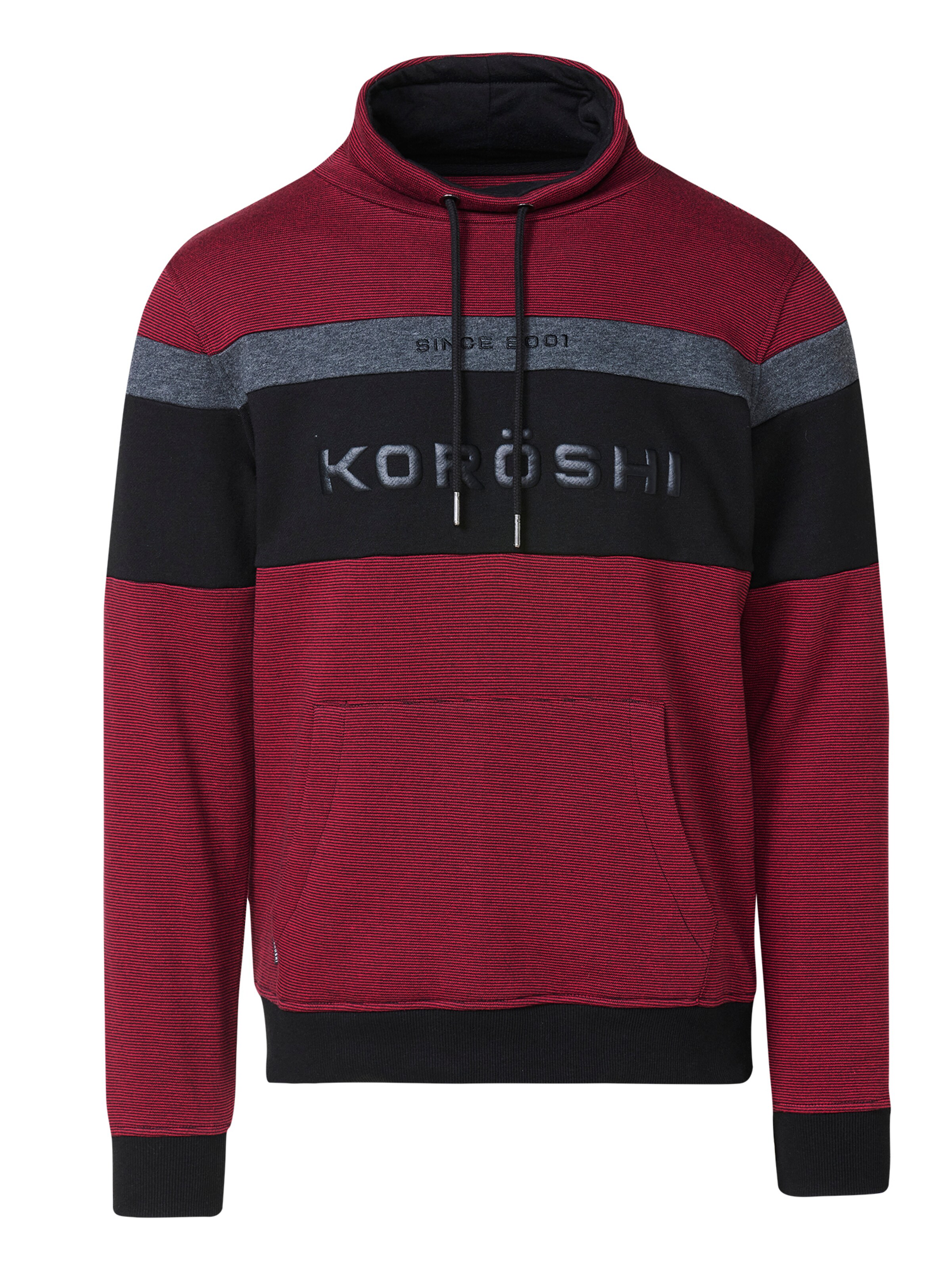 Pull-over KOROSHI en rouge : devant
