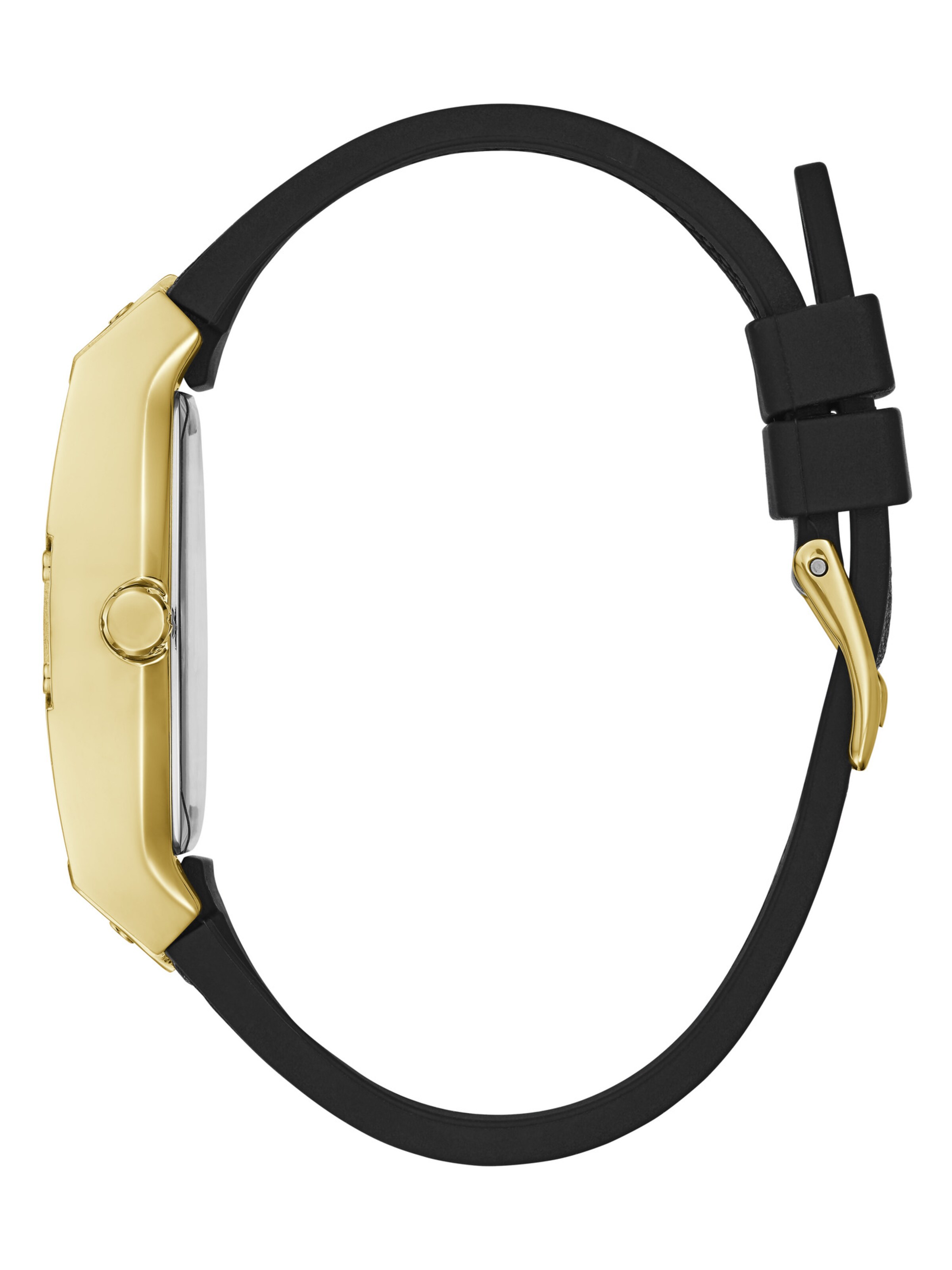 GUESS Analoog horloge 'Raven' in Zwart