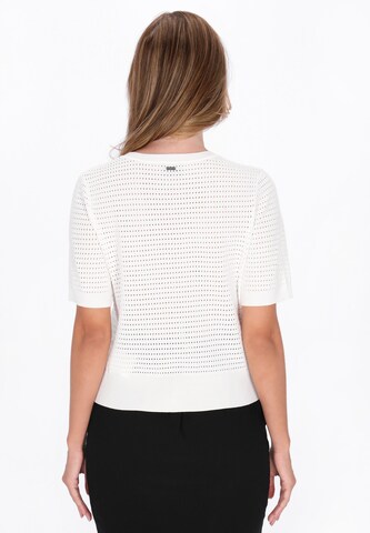 Pull-over DreiMaster Klassik en blanc