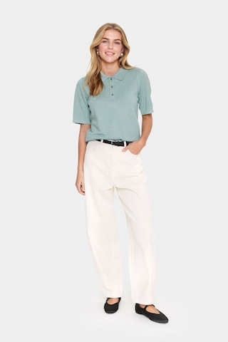 SAINT TROPEZ Sweter 'Mila' w kolorze zielony